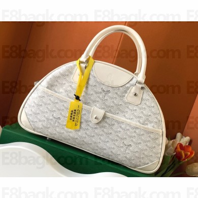Goyard Saint Jeanne MM Bowling Bag White