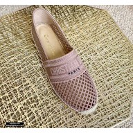 Dior Mesh Embroidery Granville Espadrilles Nude Pink 2020