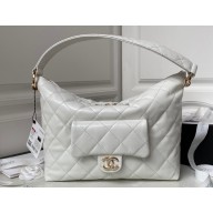 Chanel Calfskin Hobo Bag AS4347 White 2023