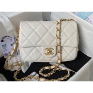 Chanel Lambskin Flap Bag AS4263 White 2023