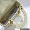 Lady Dior Mini Bag in Patent Cannage Calfskin White 2021