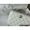 Chanel Caviar Leather Small Vanity Case with Chain Bag AS3168 White 2022