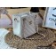 Chanel Caviar Leather Mini Shopping Tote Bag AS3176 White 2022