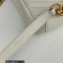 Saint Laurent college medium chain bag in quilted leather 600279/487213 White/Gold