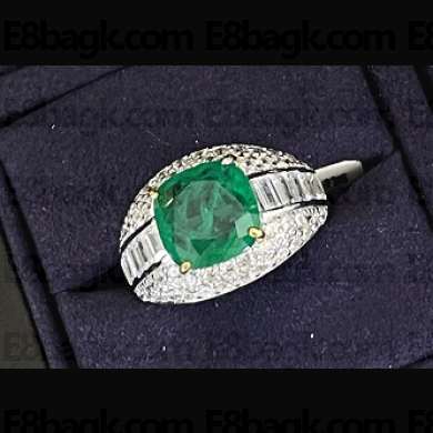 Cubic Zirconia Emerald Ring 15