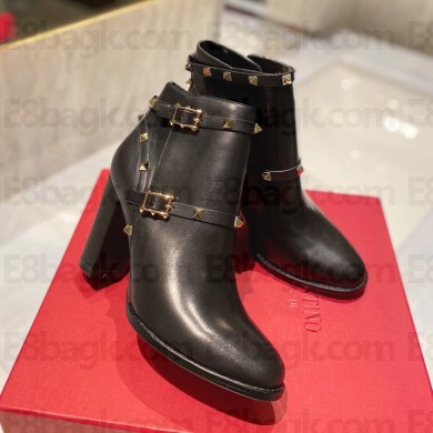 Valentino Lychee grain cowhide boots in black  Vs019