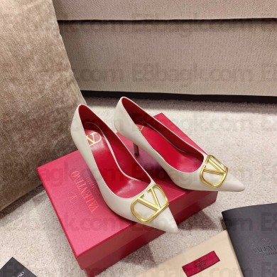 Valentino Crystal sheepskin Stiletto shoes in beige   Vs046