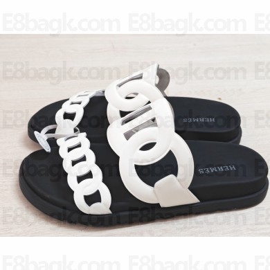 Hermes Extra sandals in Nappa leather White (original quality)