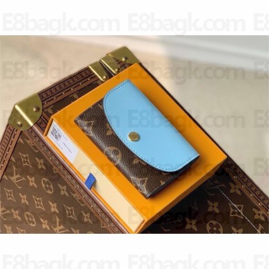 Louis Vuitton Monogram canvas Rosalie Coin Purse Olympe Blue M83583 2024