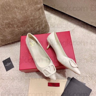 Valentino Crystal sheepskin Stiletto shoes in beige   Vs049