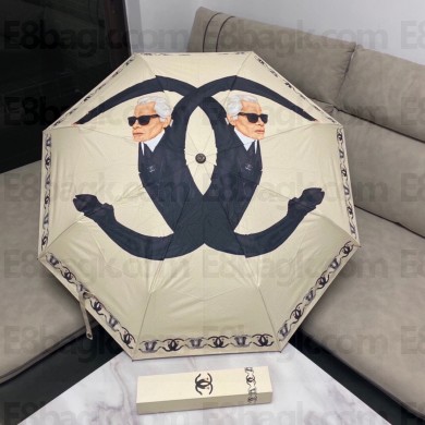 Chanel Foldable umbrella in white   Cys004