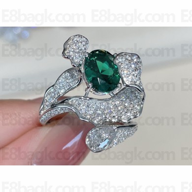 Cubic Zirconia Emerald Ring 22