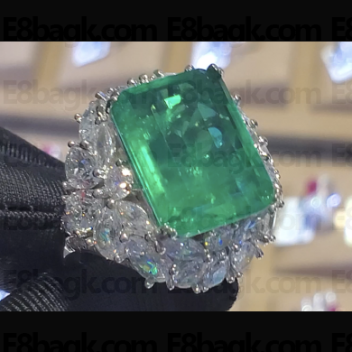 Cubic Zirconia Emerald Ring 23