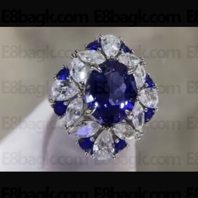 Cubic Zirconia Sapphire Ring 26