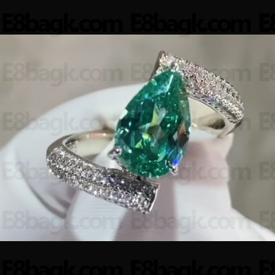 Cubic Zirconia Emerald Ring 31