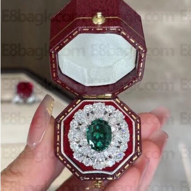 Cubic Zirconia Emerald Ring 36