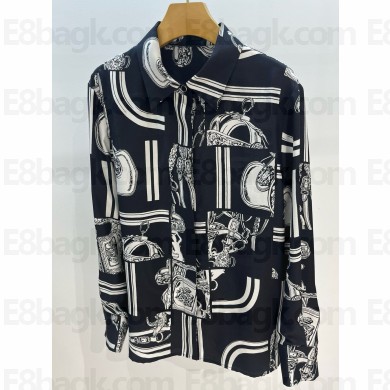 Hermes printed silk shirt 02 2025