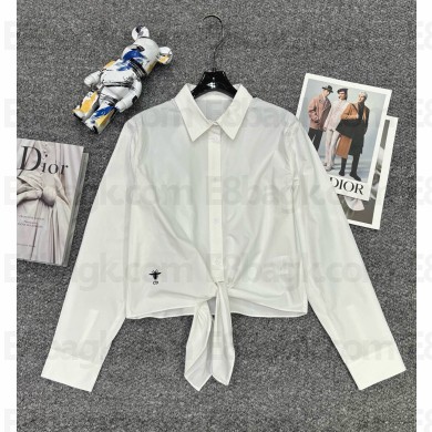 Dior White shirt with embroidery decoration 2025