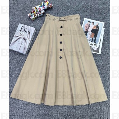 Dior beige skirt with belt 2025