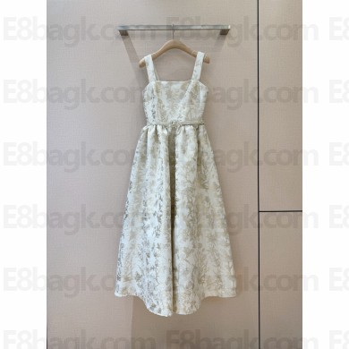 Dior dress with belt white/gold 2025