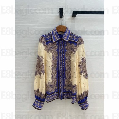 Zimmermann Maxine Plunge peplum ramie shirt 2025