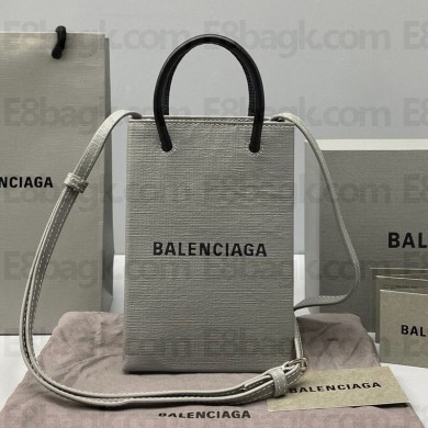 Balenciaga Palm print canvas Handbag in Gray Bb071