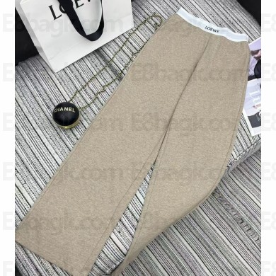 Loewe pants in cotton and wool beige 2025