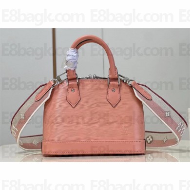 LOUIS VUITTON ALMA BB BAG IN EPI LEATHER M21682 Rose Trianon Pink 2023