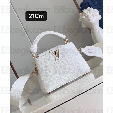 louis vuitton Capucines Mini handbag WHITE M23456 2023