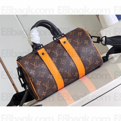 louis vuitton Monogram Macassar coated canvas Keepall 25 bag M46687 2023