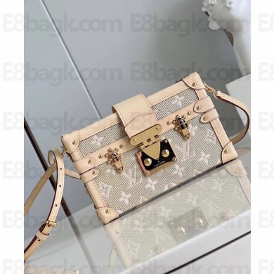 LOUIS VUITTON Monoglam coated canvas Petite Malle bag M22882 2023