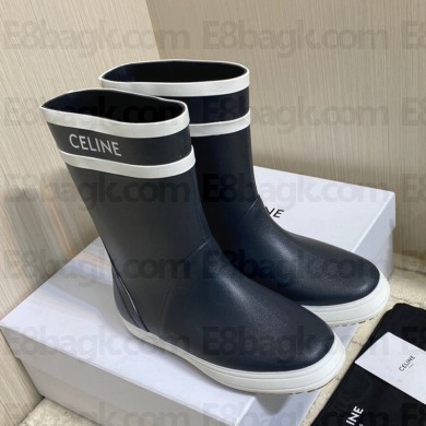Celine Waterproof rain boots in dark blue  Ces006