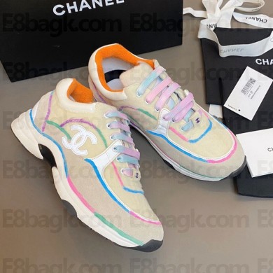 Chanel 3M reflective material Mixed colors sports shoes Cs031