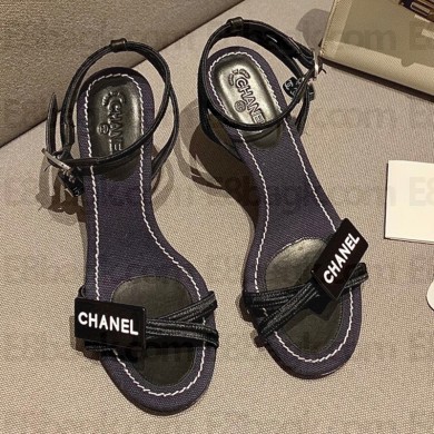 Chanel Vintage sandals in Black Cs122