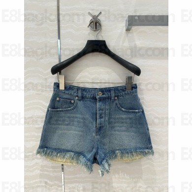 LOEWE Anagram shorts in denim BLUE 2025