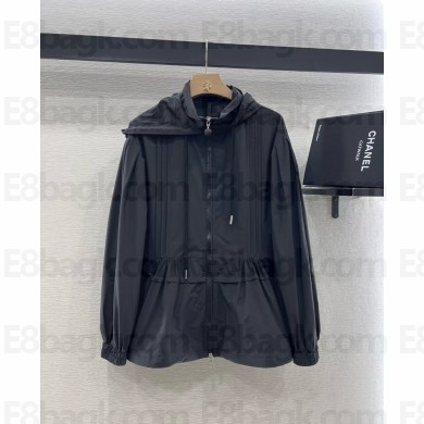MONCLER ENFANT quilted hooded coat BLACK 2025