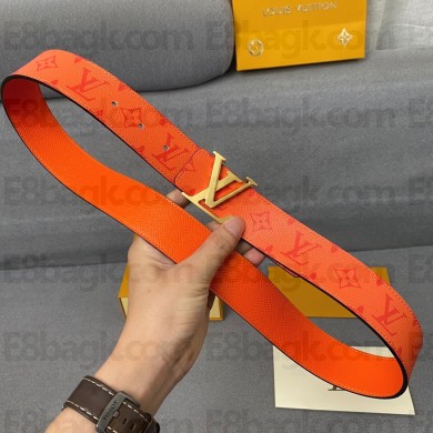 Louis Vuitton Calfskin belt in orange    Ly008