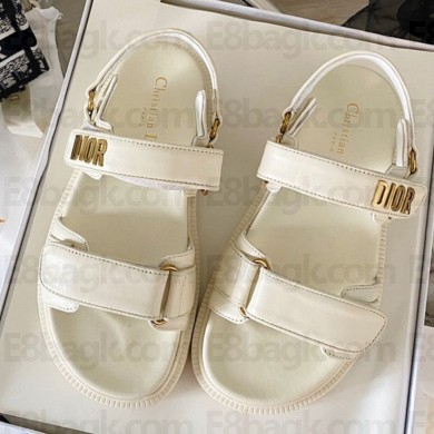 Dior Calfskin Act Velcro sandals in White Ds014 2021