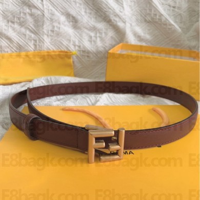 Fendi Double-sided calfskin belt in red     Fy001