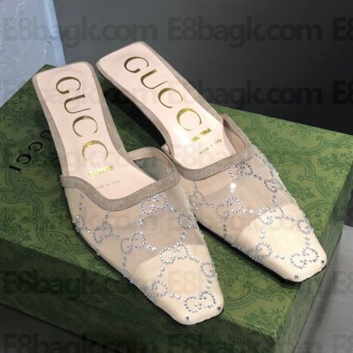 Gucci hot fix Vintage mesh sandals  Gs068