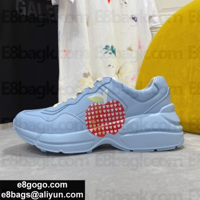 Gucci Eco-friendly cowhide Couple style daddy shoes in blue  Gs113