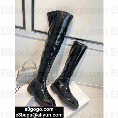 Givenchy First layer patent leather boots in Black GVs001