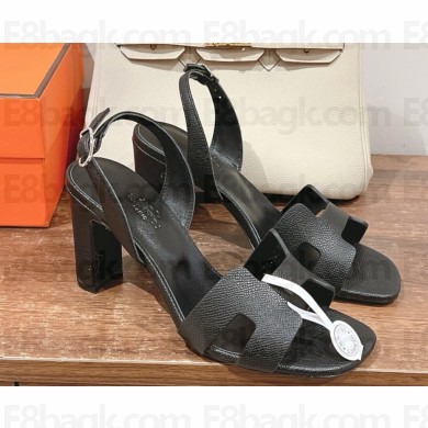 HERMES Eternité 80 sandal in calfskin black 2025