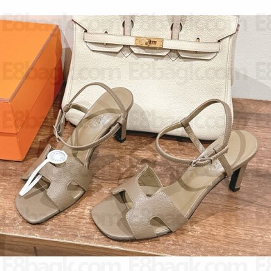 Hermes Heden 80 sandals in Togo leather 01-2024