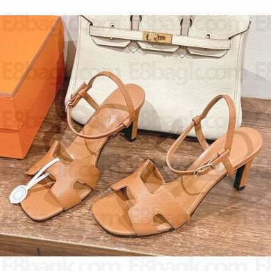 Hermes Heden 80 sandals in Togo leather 02-2024