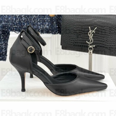 THE ROW Liisa D'Orsay lambskin Leather Pumps black 2025