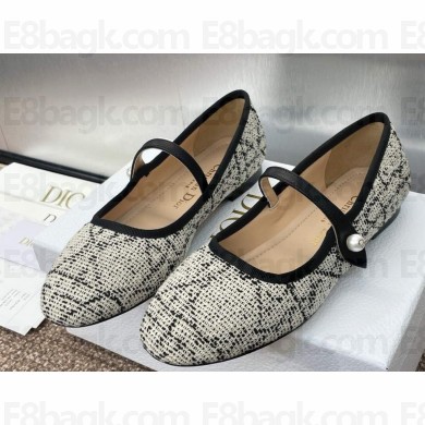 Dior D-Ramour Ballerina flat  Multicolor Embroidered Cotton  2025