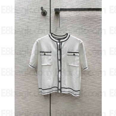 CHANEL KNITTED TOP WHITE 2023