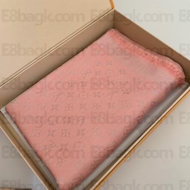 LOUIS VUITTON Monogram Shine Shawl M70805 velvet rose