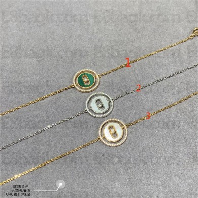 MESSIKA Lucky Move PM White Mother-of-Pearl Diamond Bracelet